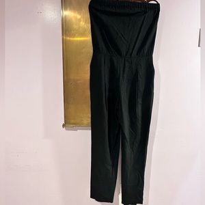 Theory Strapless Romper with pockets